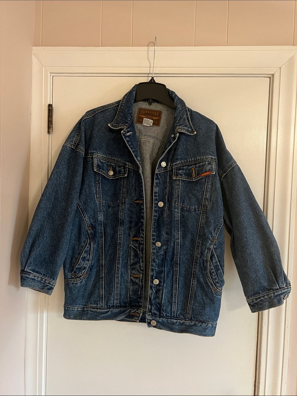 Jordache Vintage-Style Blue Denim Jacket